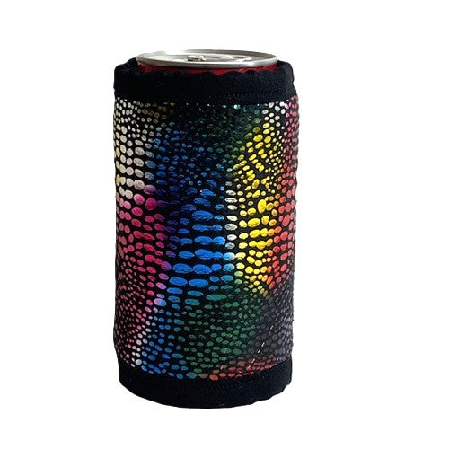 Handmade Stubby Holder - Colouirful Matellic Print