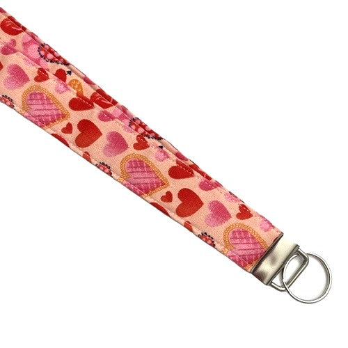 Handmade Designs With Pink Love Hearts Cotton Print