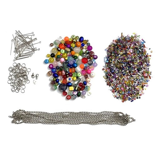 DIY Chain Bracelet Necklace Making Kit Jewellery Craft Beading Starter Set