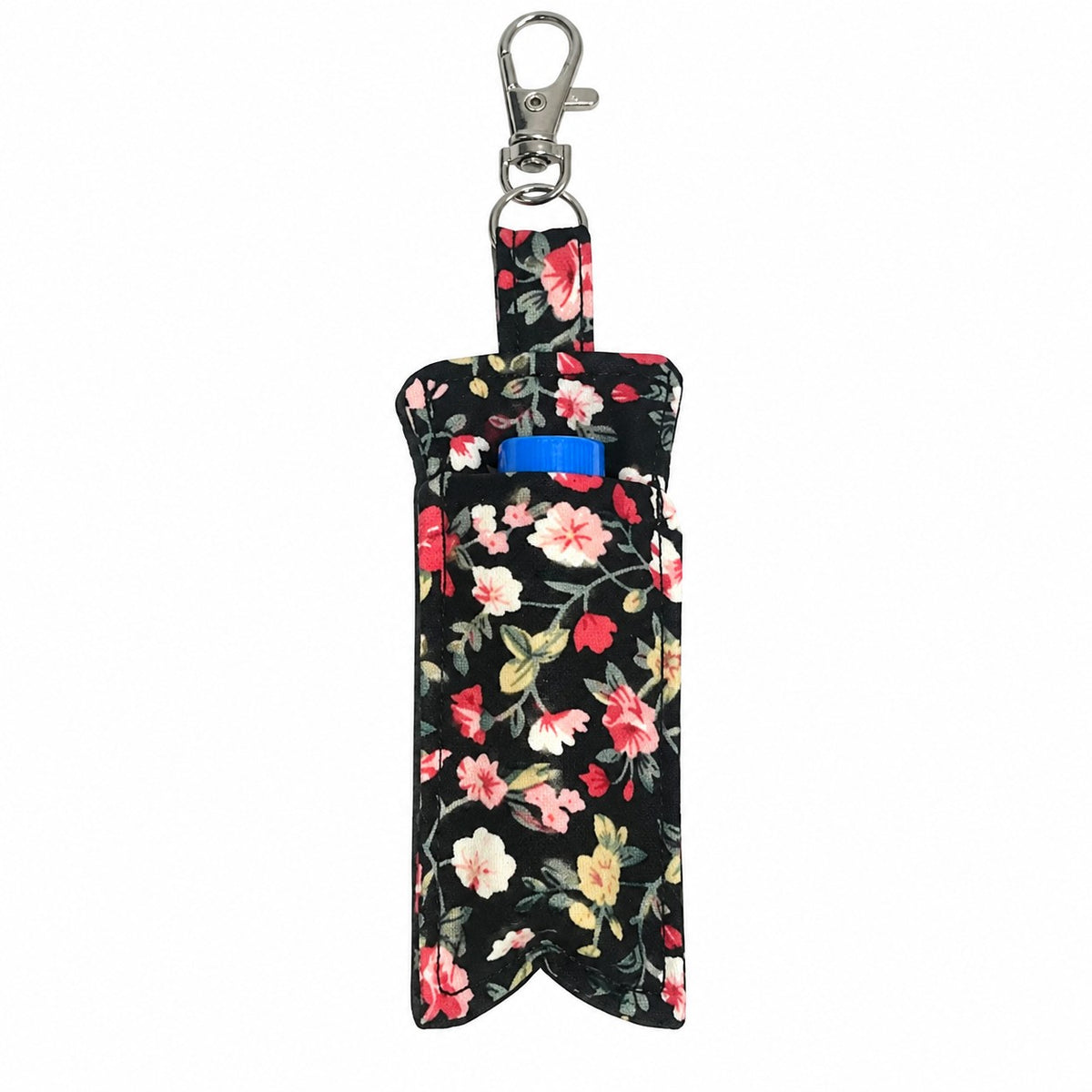 Handmade Lip Balm Holder Keyring – Fabric Lip Balm Chapstick Case – Multiple Patterns