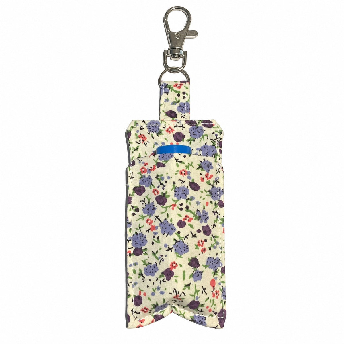 Handmade Lip Balm Holder Keyring – Fabric Lip Balm Chapstick Case – Multiple Patterns