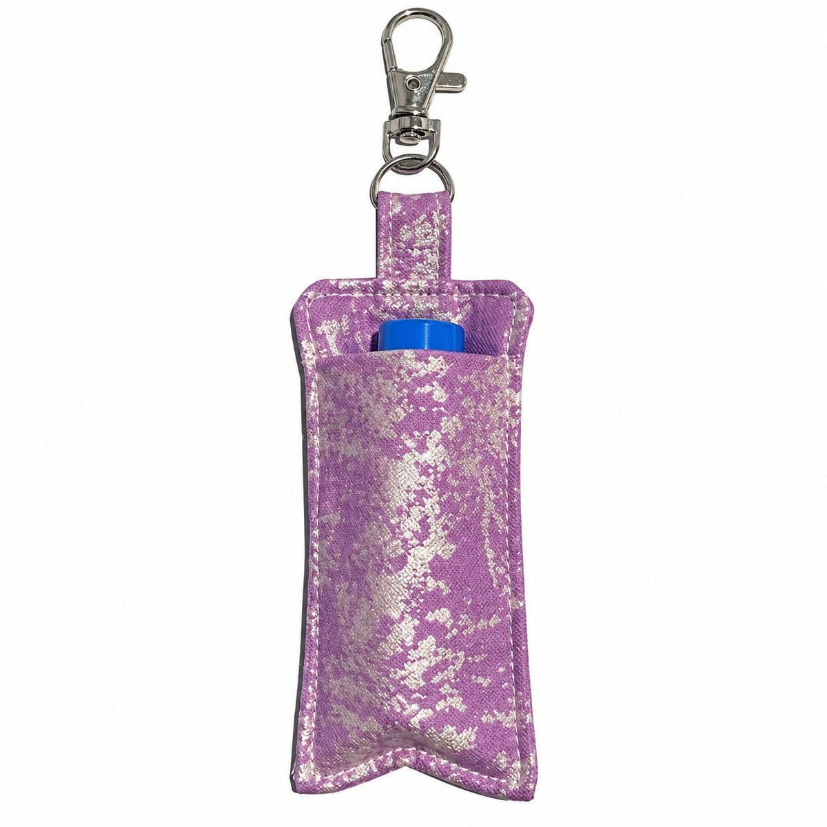 Handmade Lip Balm Holder Keyring – Fabric Lip Balm Chapstick Case – Multiple Patterns