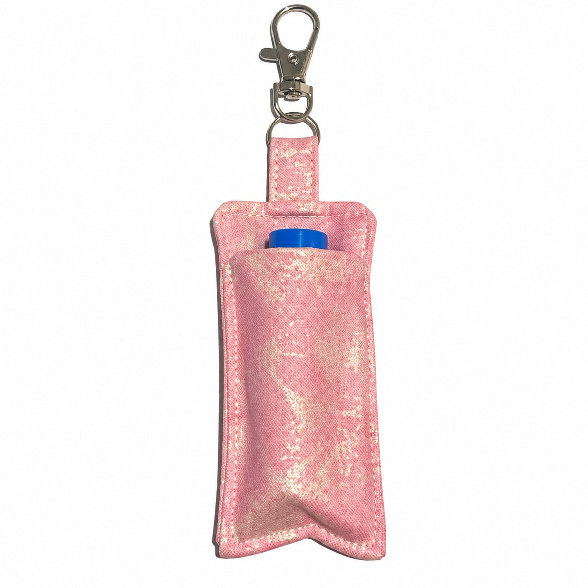 Handmade Lip Balm Holder Keyring – Fabric Lip Balm Chapstick Case – Multiple Patterns