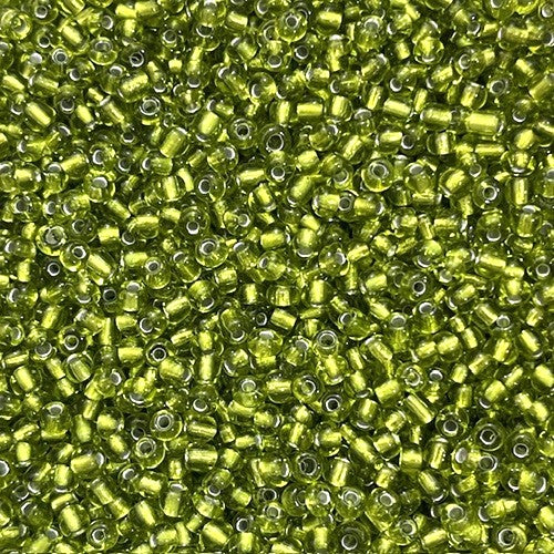 Glass Seed Beads - 3mm 8/0 - Silver Lined - 20g approx 500 pieces