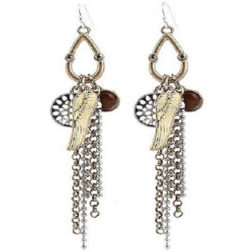 Teardrop Dangles Earrings - Vintage Look