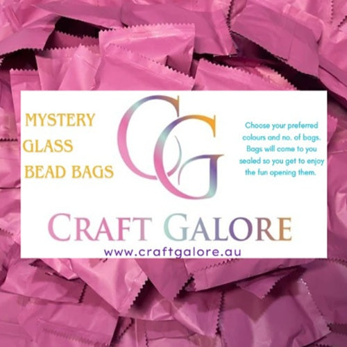 Glass Bead MYSTERY Bags - Pack Quantities 10/20/30/50/80/100 Bags