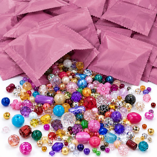 Mystery Glass Bead Bags – Assorted Colours & Styles for Jewellery Making