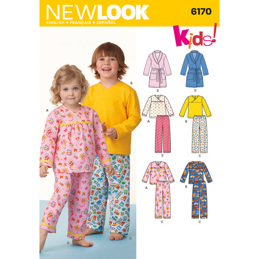 6170 - Toddlers' and Child's Pajamas & Dressing Gown