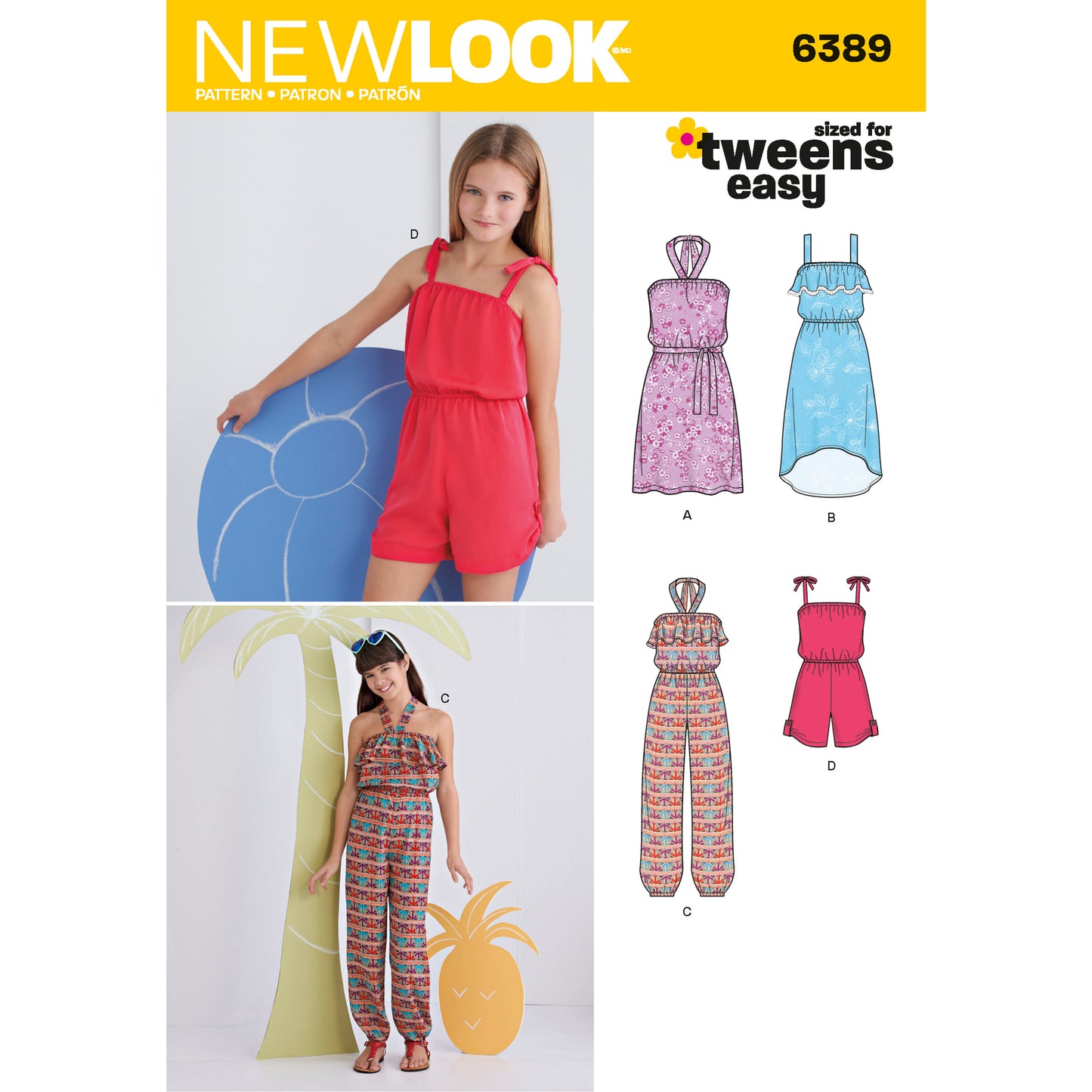 6389 - Children's Girls Jumpsuit Romper & Dress