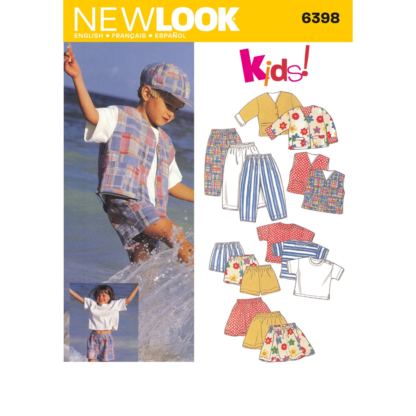 6398 - Children's Top Pants Shorts Skirt Jacket & Vest