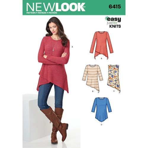 6415 - Ladies Tunic Knit Tops