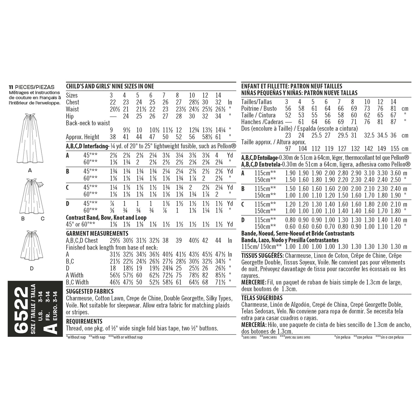 6522 - Children's Dresses