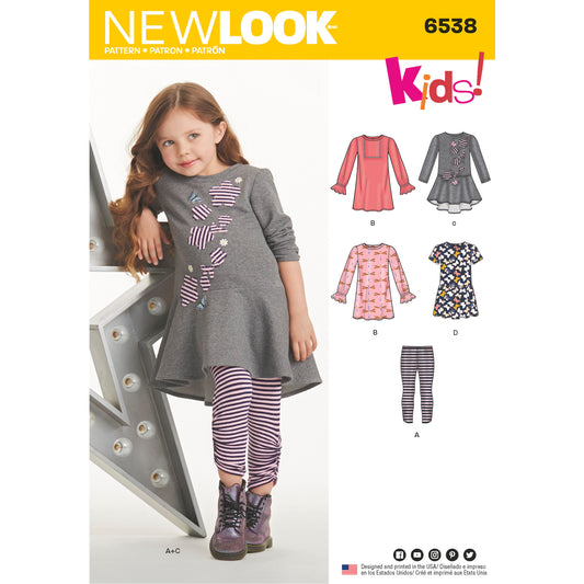 6538 - Children's Dresses & Leggings