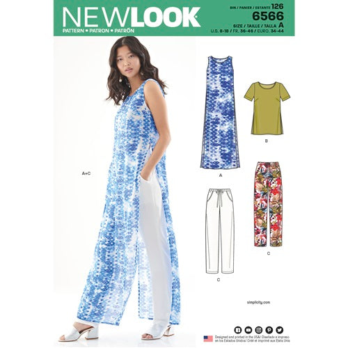 6566 - Ladies Tunic Tops & Pants