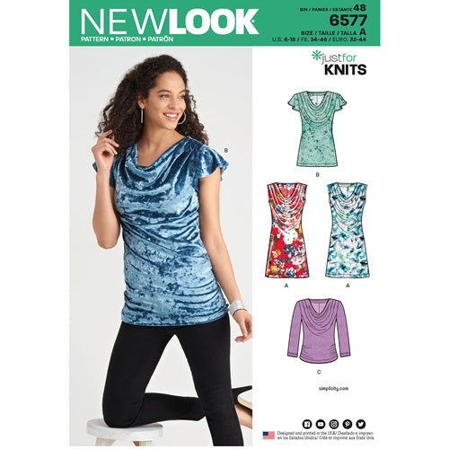 6577 - Ladies Knit Tops