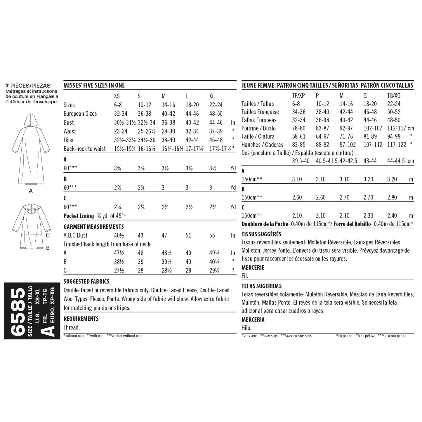 6585 - Ladies Coats & Jackets