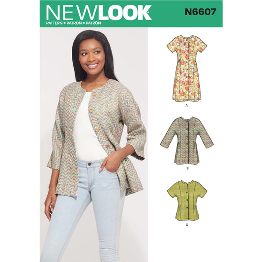 6607 - Ladies Mini Dress Top & Jacket