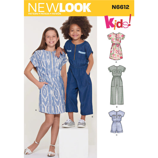 6612 - Children's Dress Jumpsuit & Romper