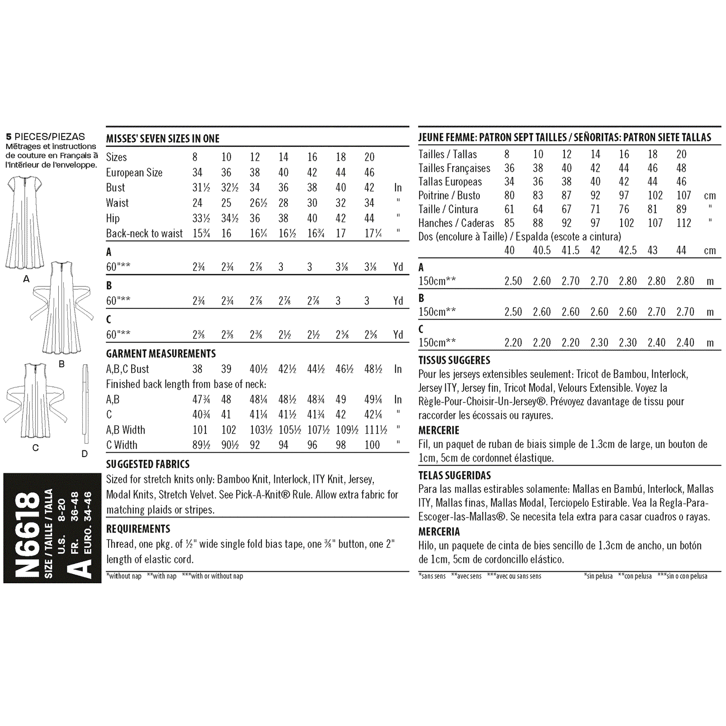 6618 - Ladies Dresses
