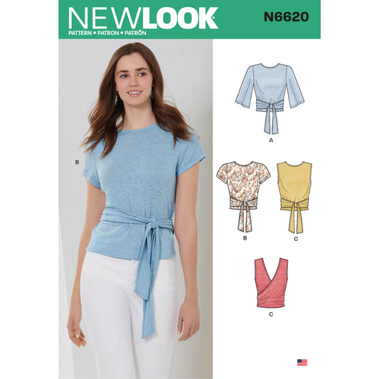 6620 - Ladies Wrap Tops