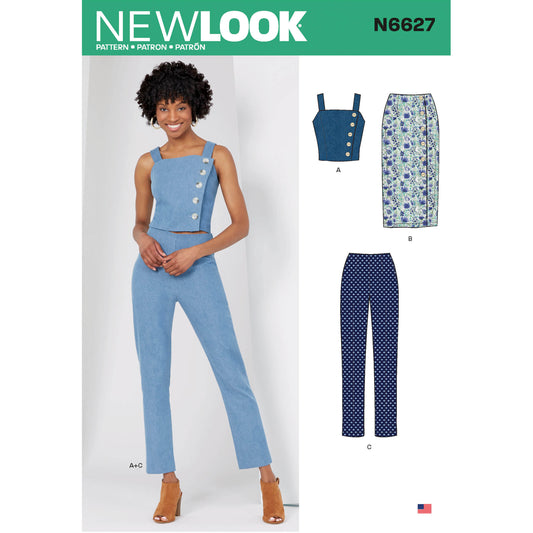 6627 - Ladies Pants Tops & Skirts
