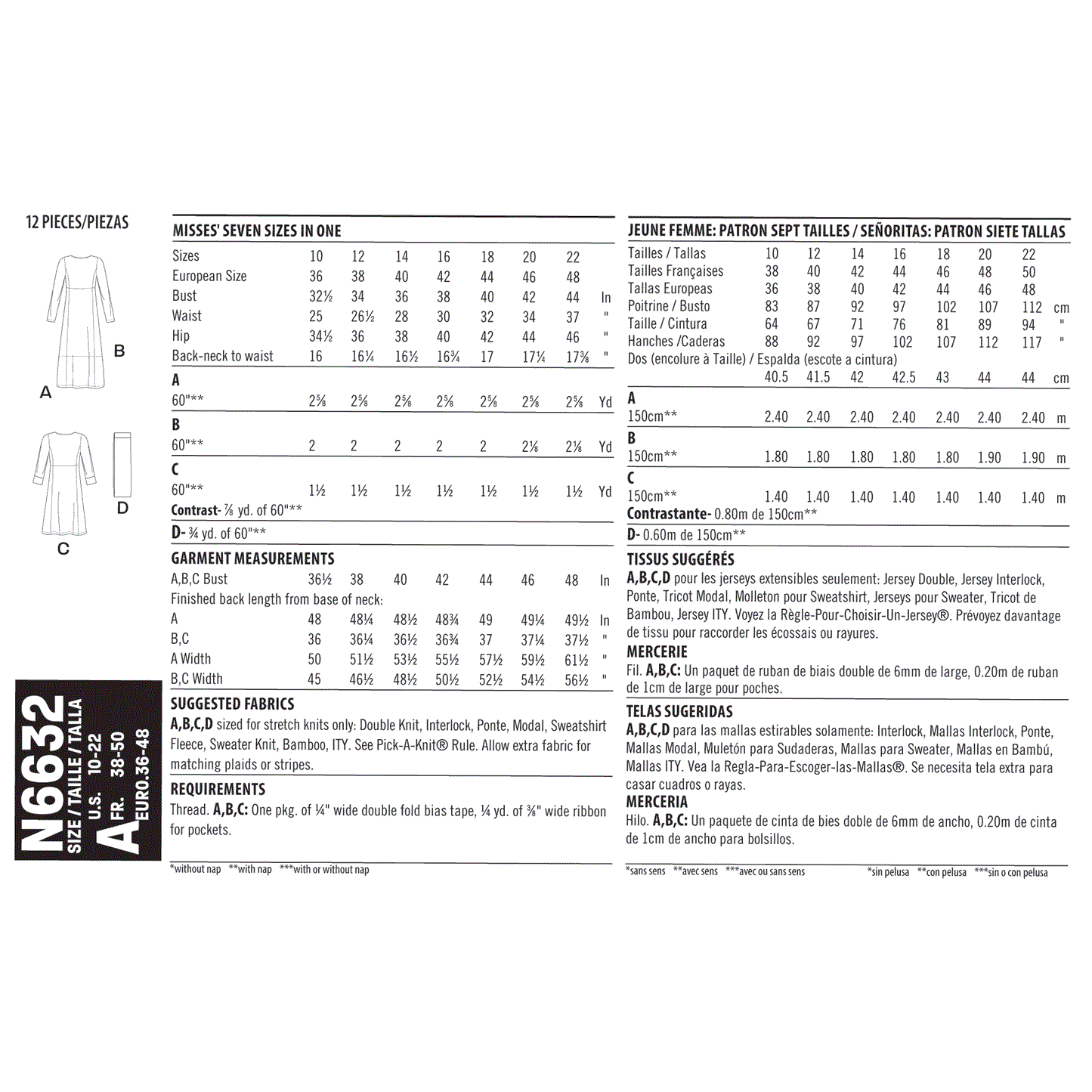 6632 - Ladies Dresses