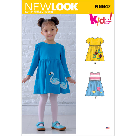 6647 - Toddlers Dresses