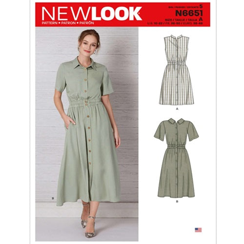 New Look Sewing Pattern 6651 - Ladies Dresses