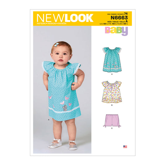 6663 - Babies Dress & Shorts
