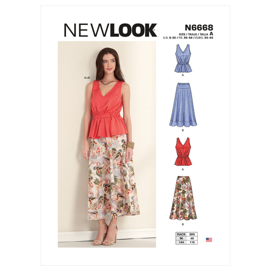 6668 - Ladies Tops & Skirts