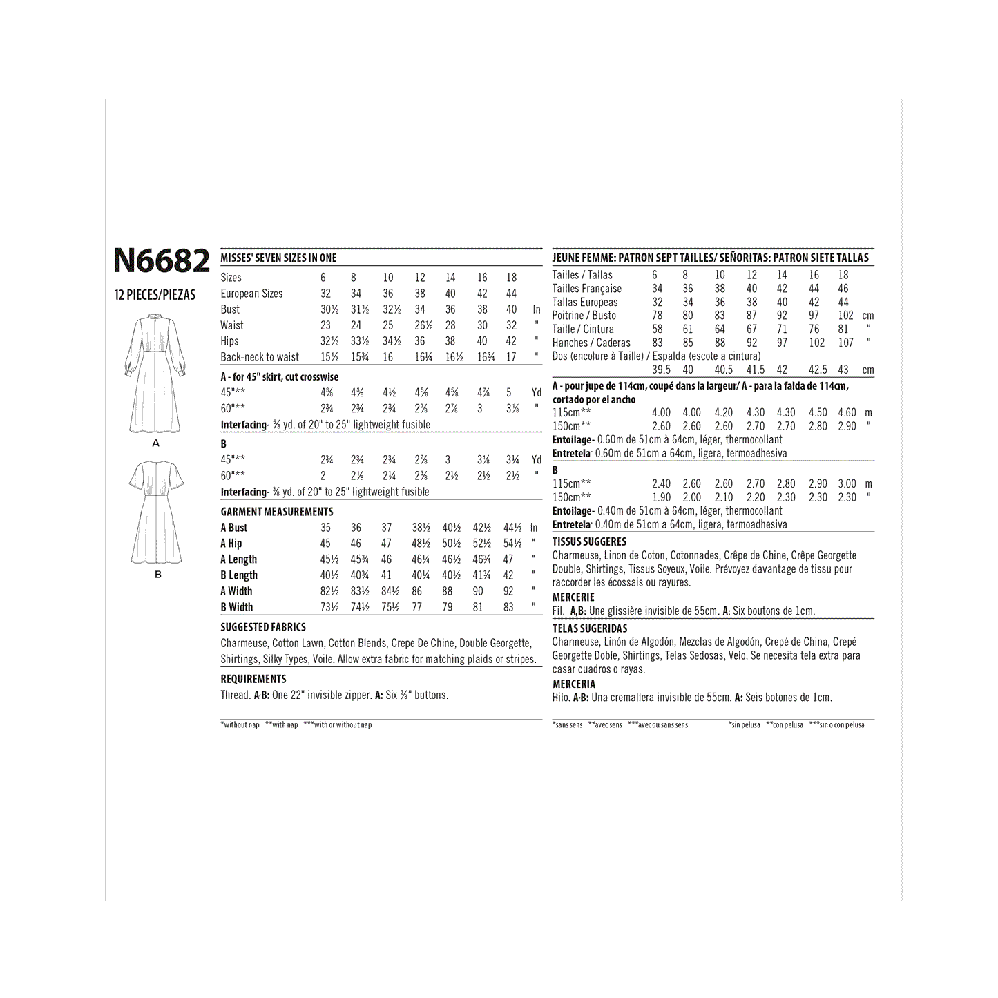 6682 - Ladies Dresses