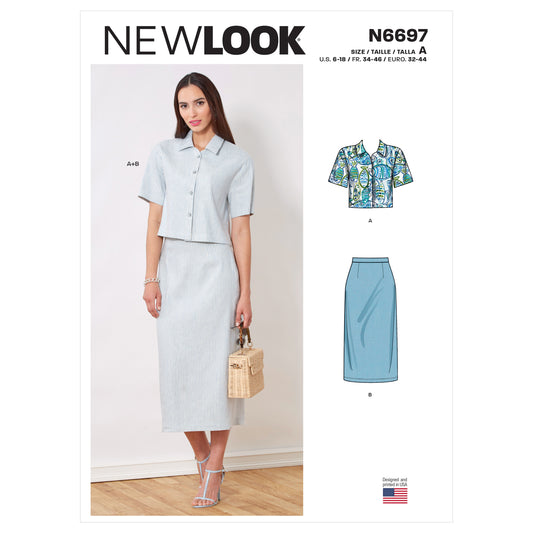6697 - Ladies Top & Skirts