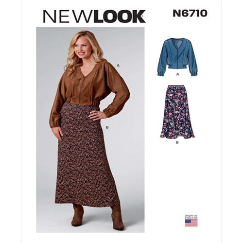 New Look Sewing Pattern 6710 - Ladies Jacket & Skirt