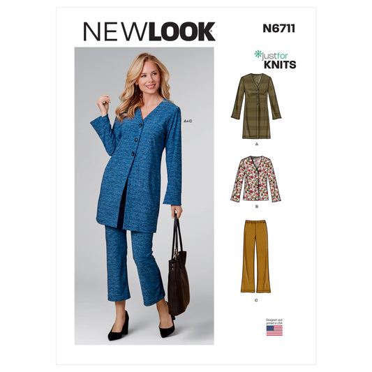 6711 - Ladies Cardigan & Pants