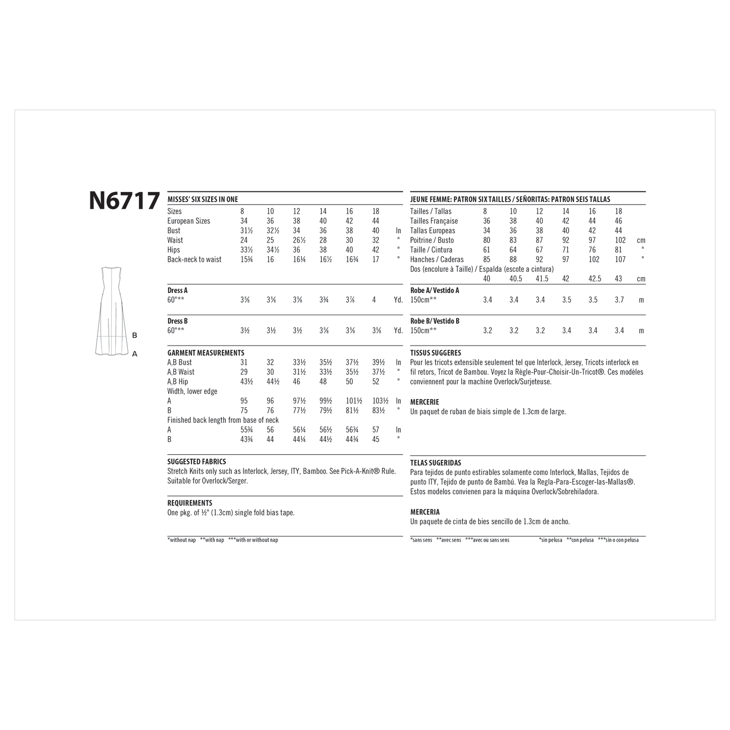 6717 - Ladies Dresses