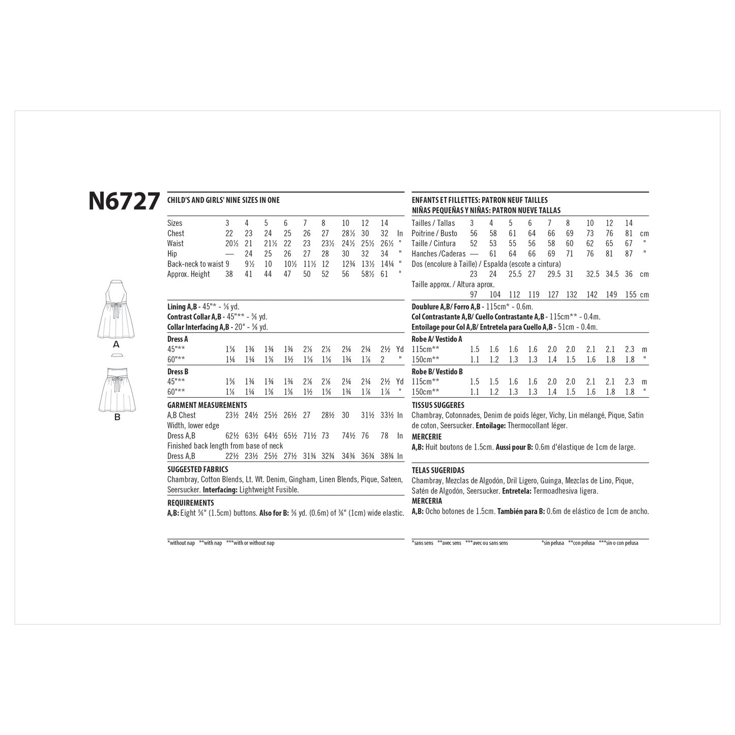 6727 - Children & Girls Dresses
