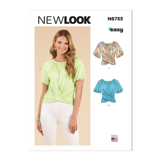 6733  - Ladies Wrap Tops