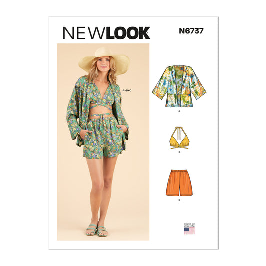 6737  - Ladies Halter Jacket & Shorts