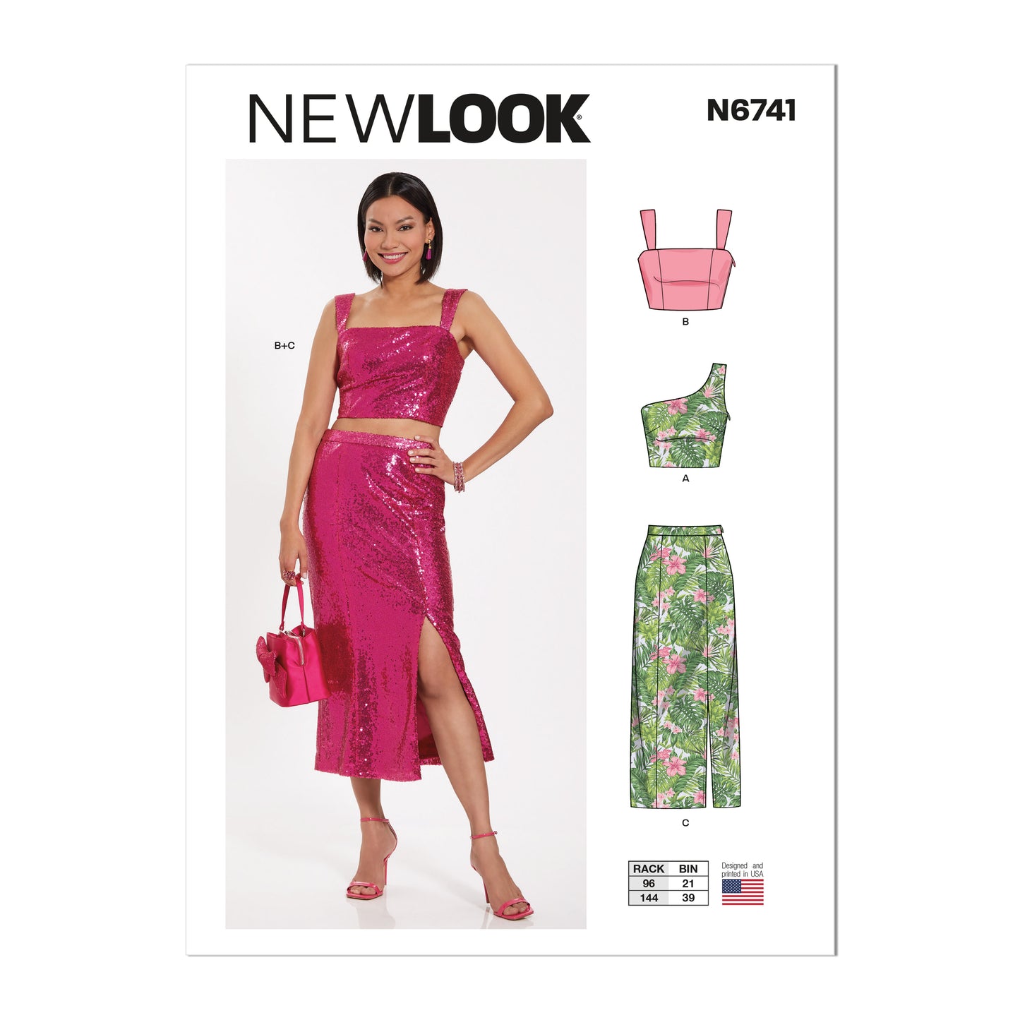 6741  - Ladies Two Piece Dresses