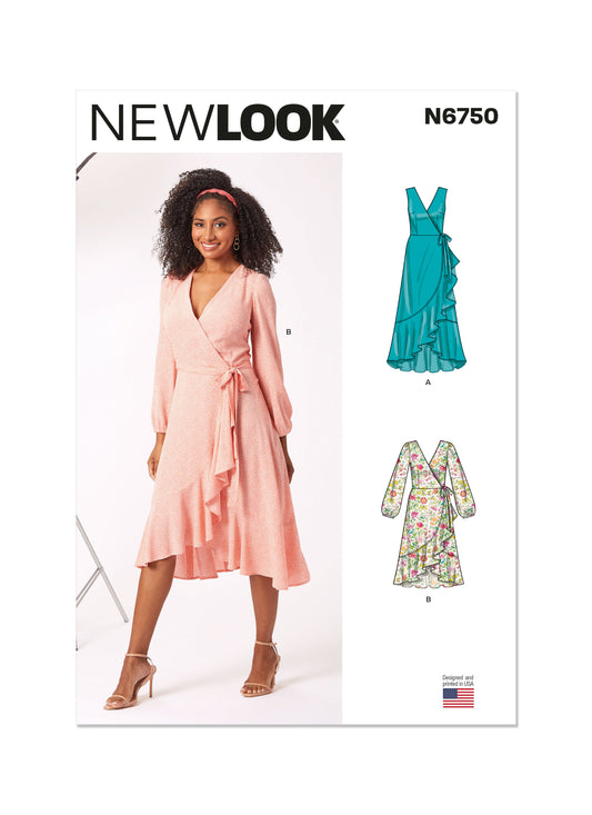 6750  - Ladies Wrap Dresses