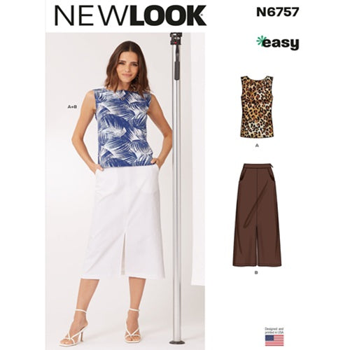 New Look Sewing Pattern 6757  - Ladies Casual Top & Pants