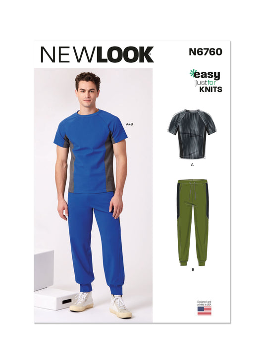 New Look Sewing Pattern 6760 - Men / Boy's Sportswear