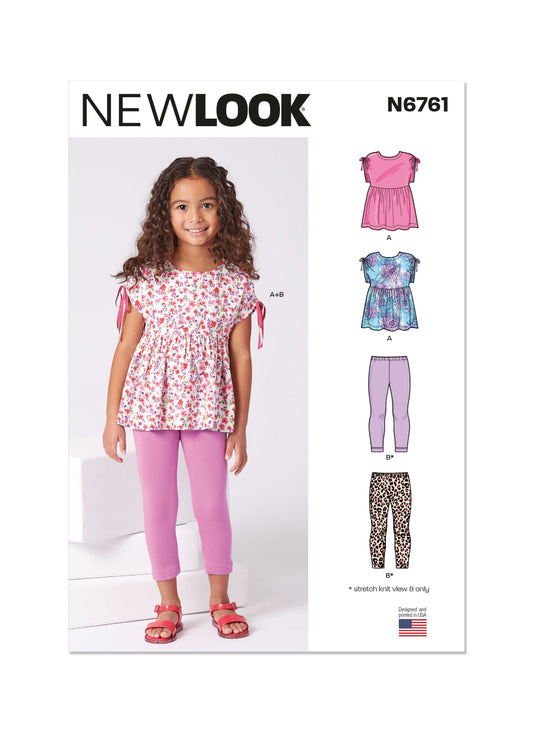 6761 - Children Girls Tops & Leggings