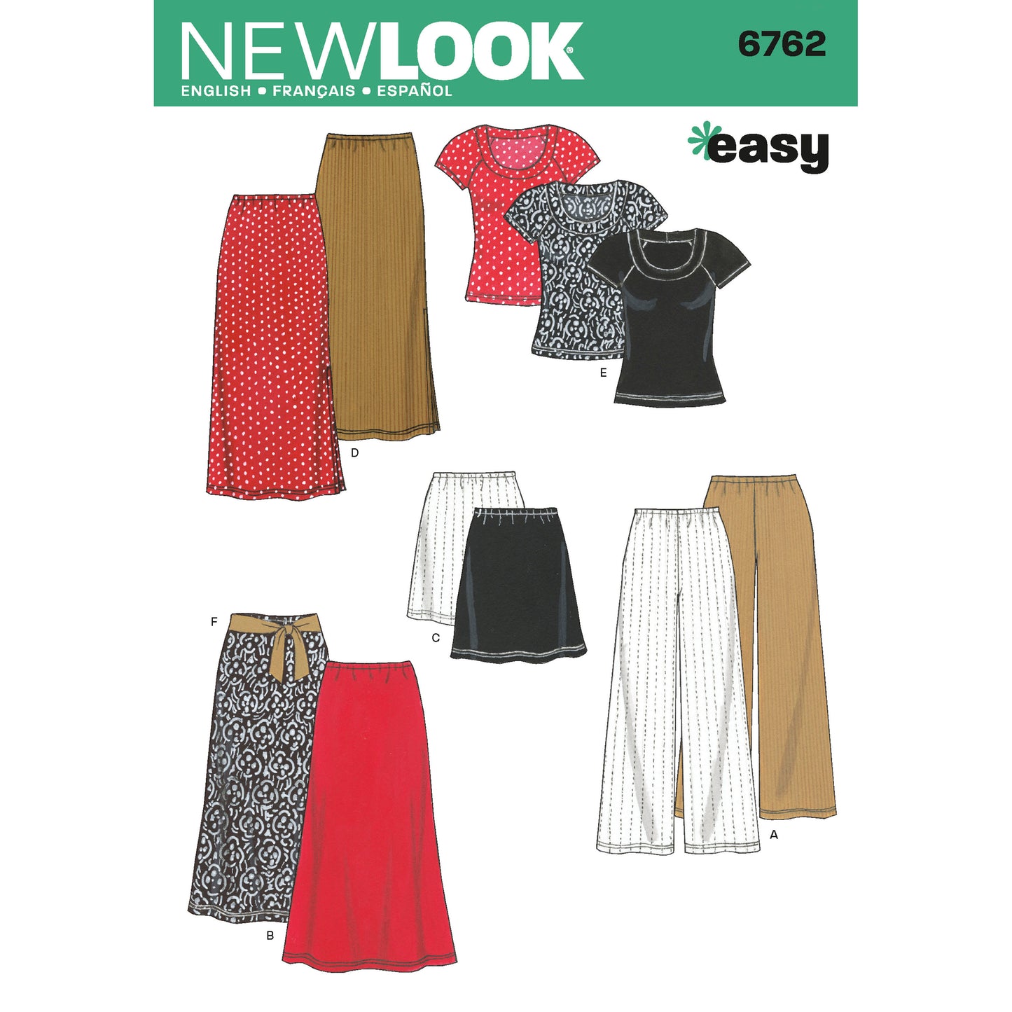 6762  - Ladies Tops & Skirts