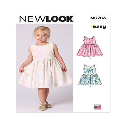 6763 - Children Girls Dresses