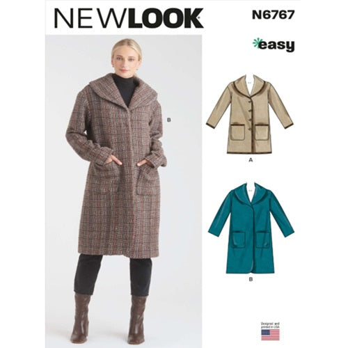 New Look Sewing Pattern 6767 - Ladies Coats