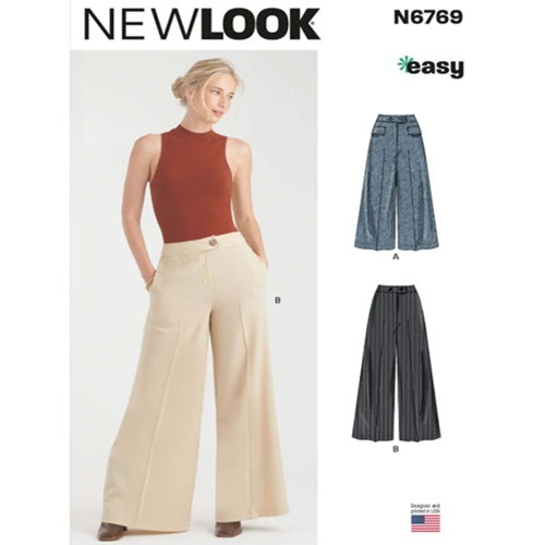New Look Sewing Pattern 6769  - Ladies Pants Trousers