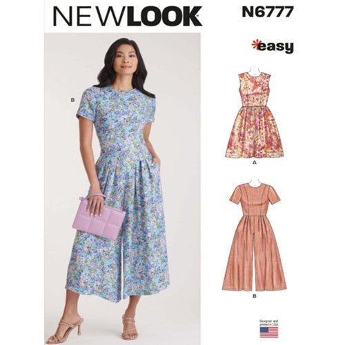 New Look Sewing Pattern 6777  - Ladies Dress & Jumpsuit