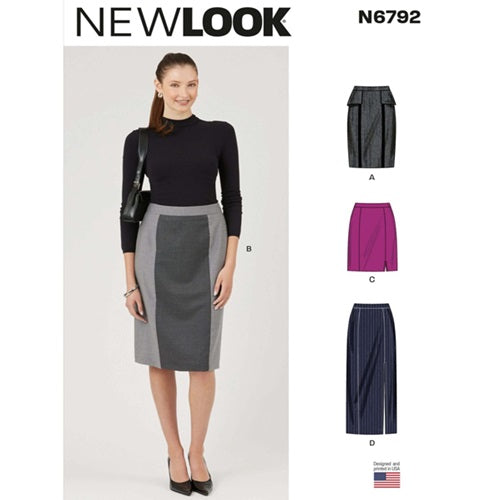 New Look Sewing Pattern 6792  - Ladies Skirts