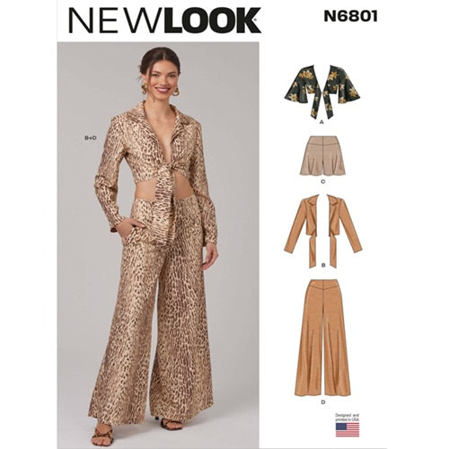 New Look Sewing Pattern 6801 - Ladies Sportswear